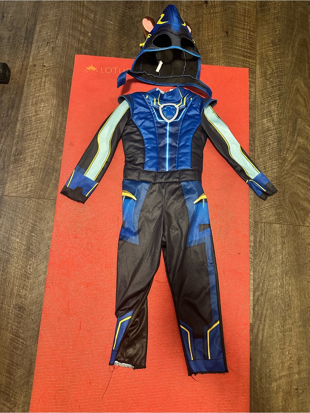 Kids Blue Ninja Hero Costume with Hood